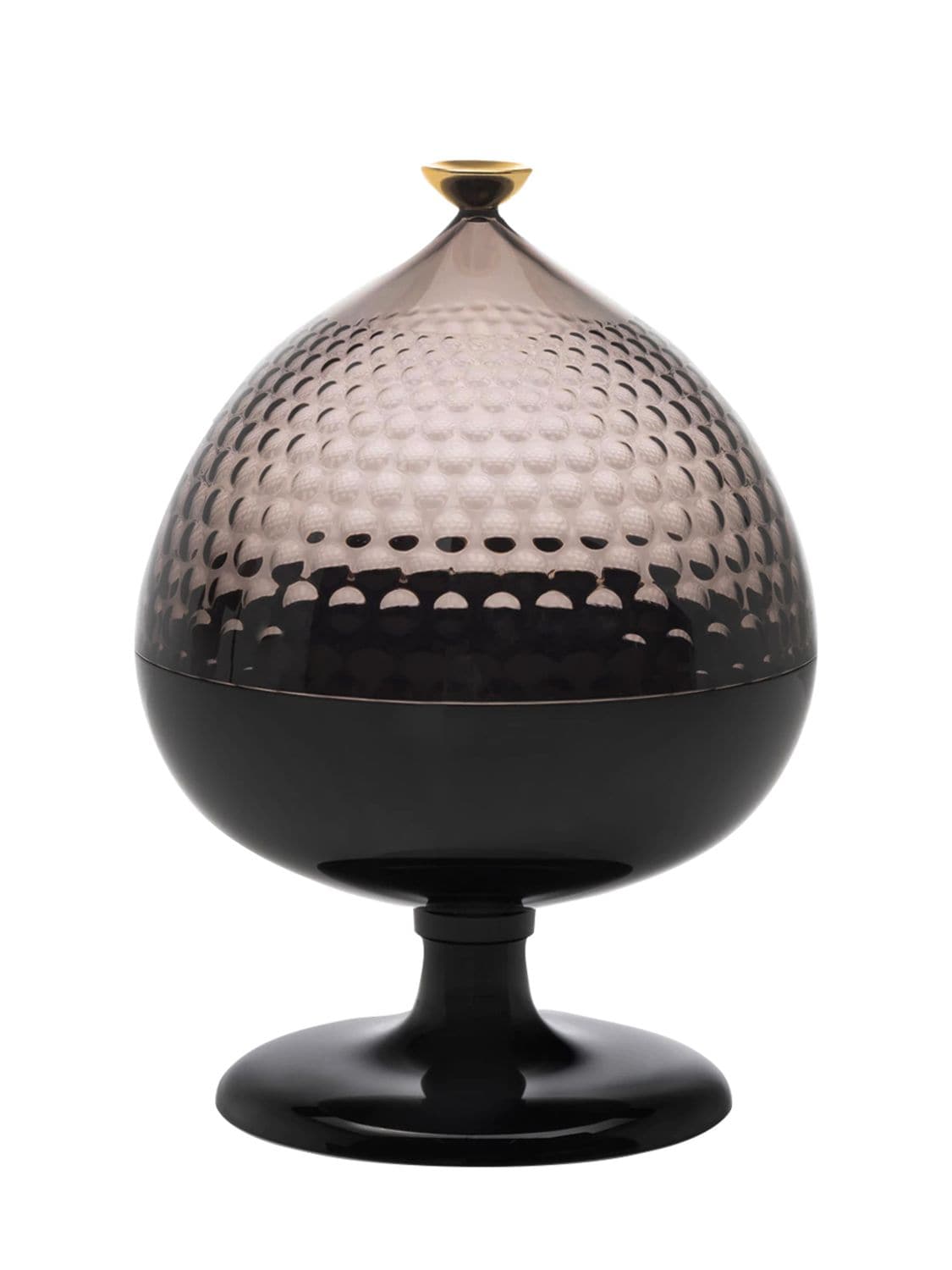 Kartell Pumo Centerpiece Container By Fabio Novembre In Black,fume