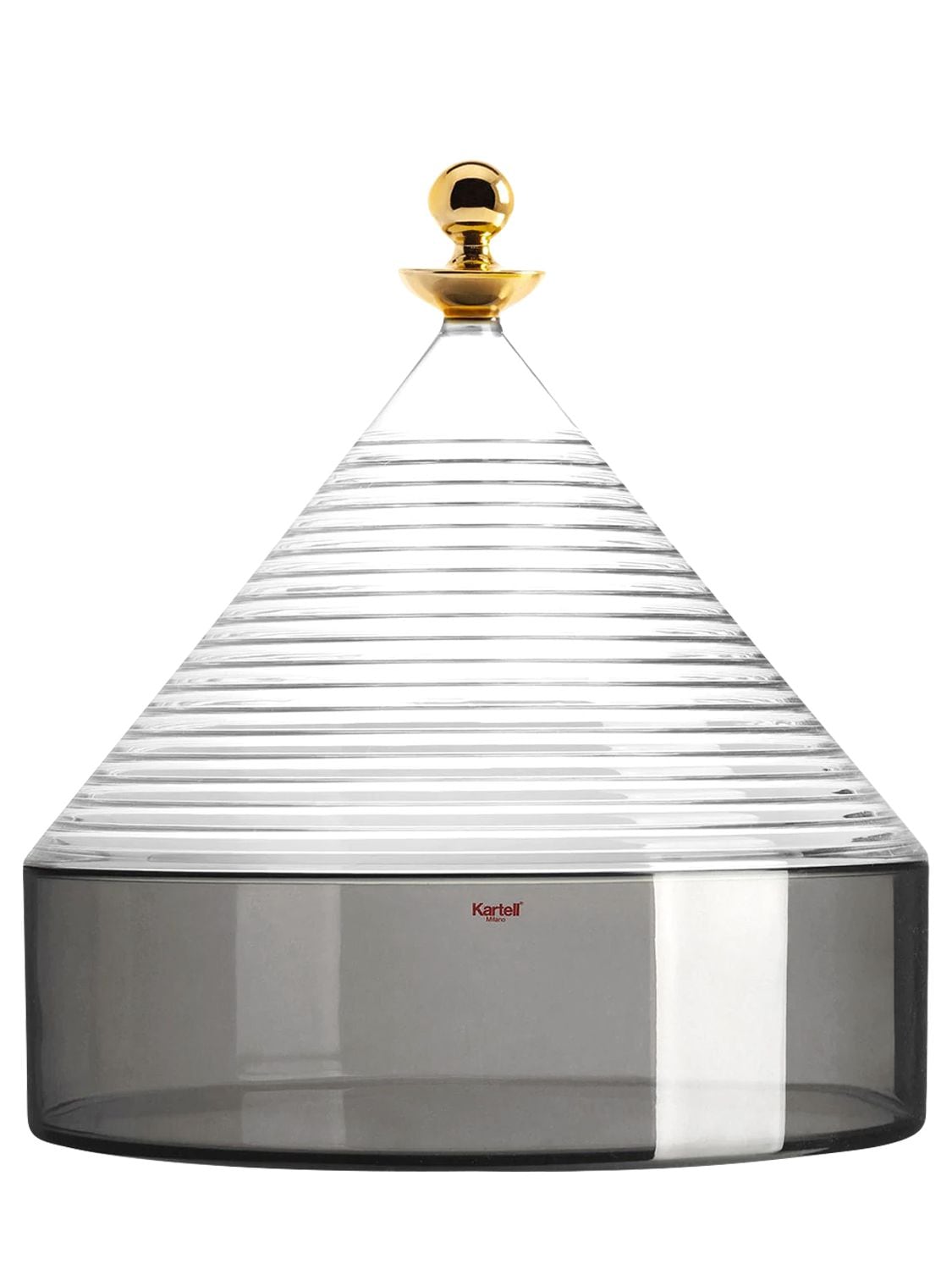 Shop Kartell Trullo Container In Transparent