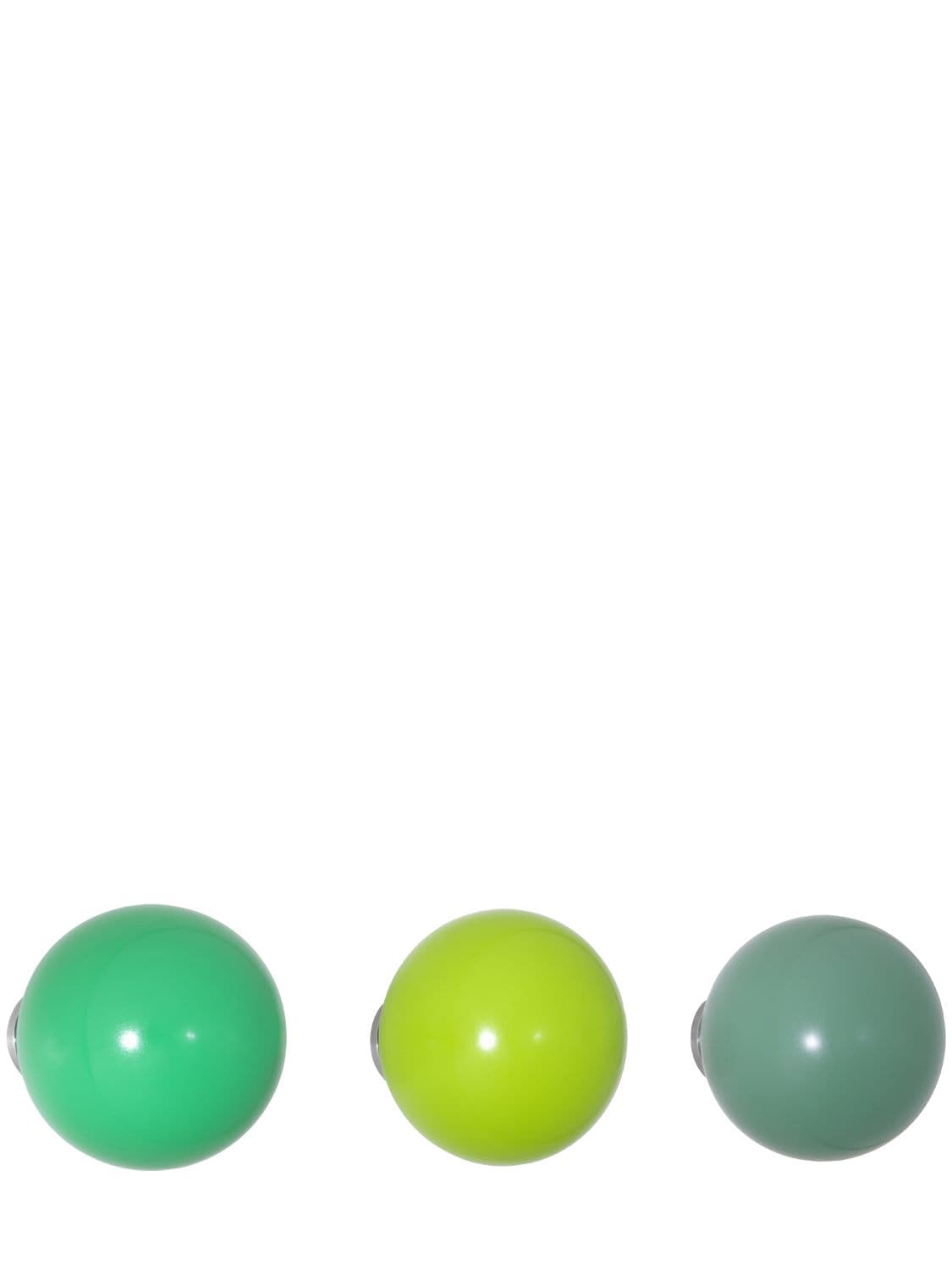 Vitra Set Of 3 Green Coat Dots