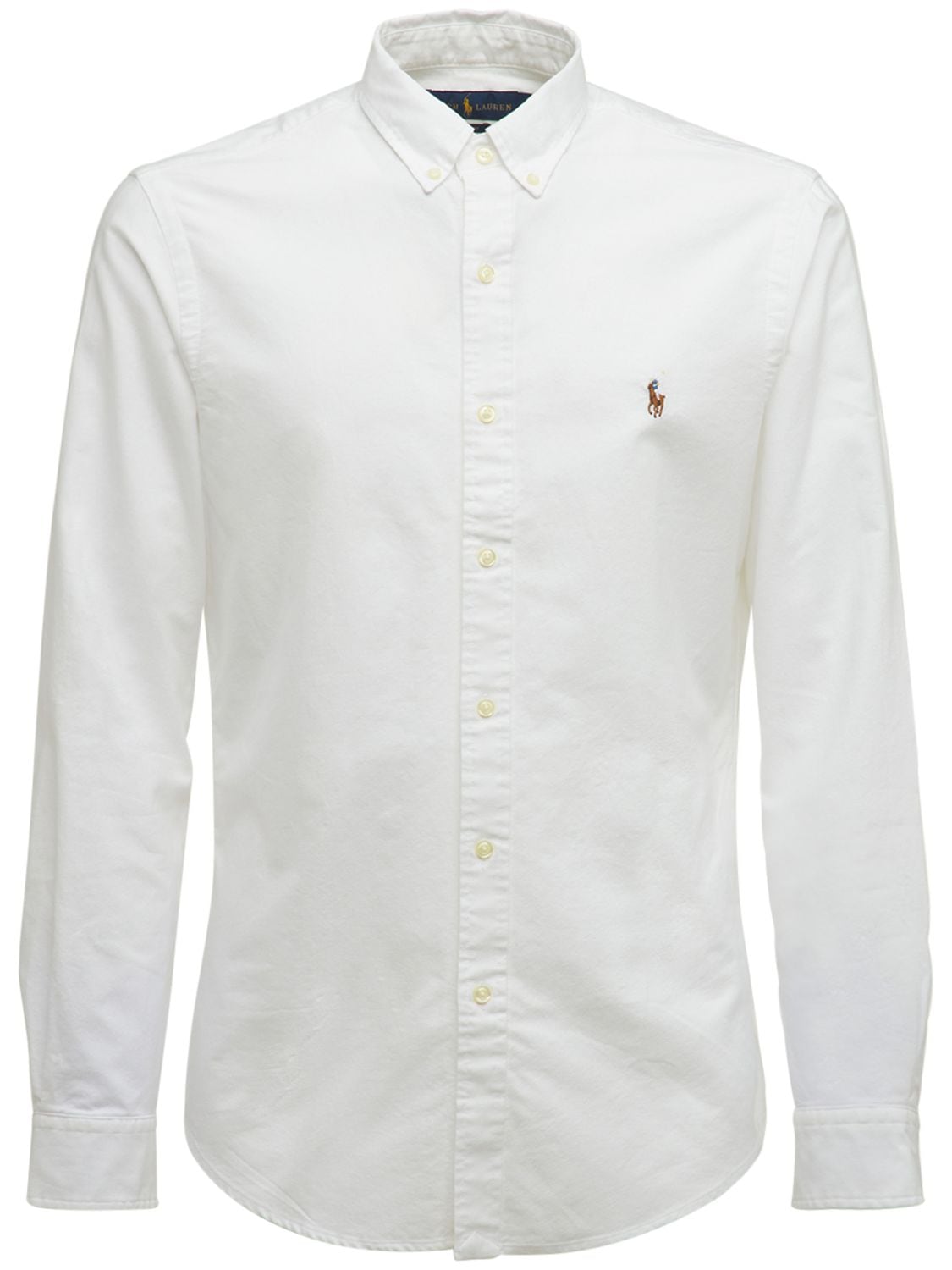 Image of Sponged Cotton Classic Oxford Shirt