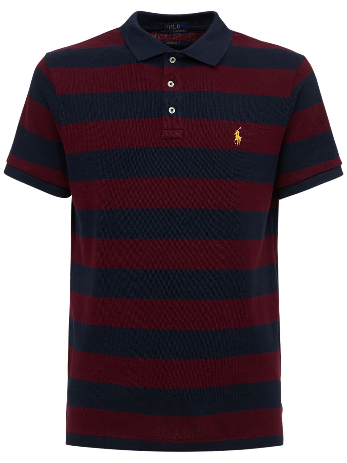 Polo Ralph Lauren Striped Cotton Classic Polo In Red,blue | ModeSens