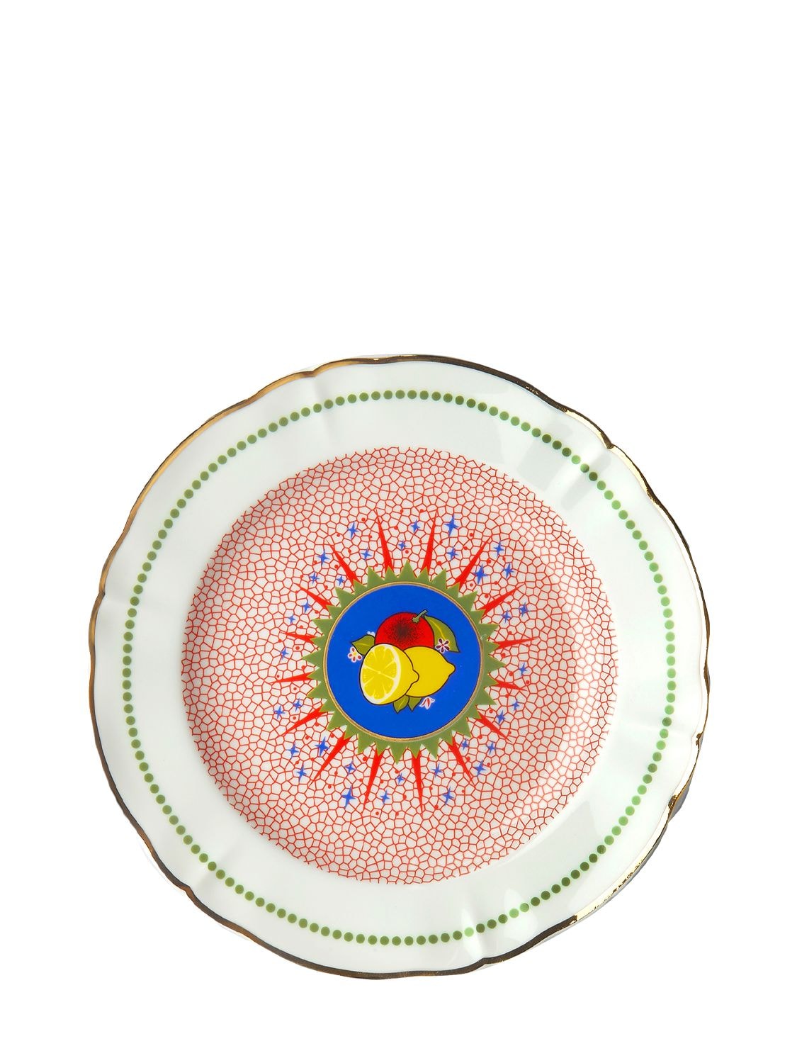 Bitossi Home Lemon Porcelain Fruit Plate In Multicolor