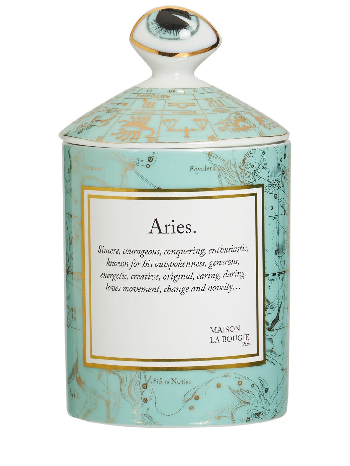 Maison La Bougie 350gr Aries Zodiac Scented Candle In Green