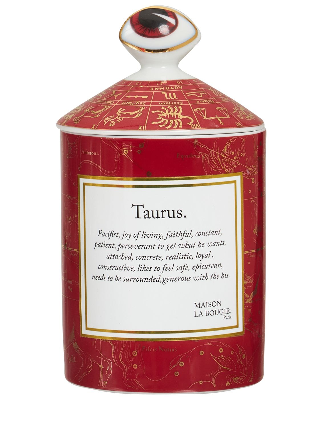 Maison La Bougie 350gr Taurus Zodiac Scented Candle In Red