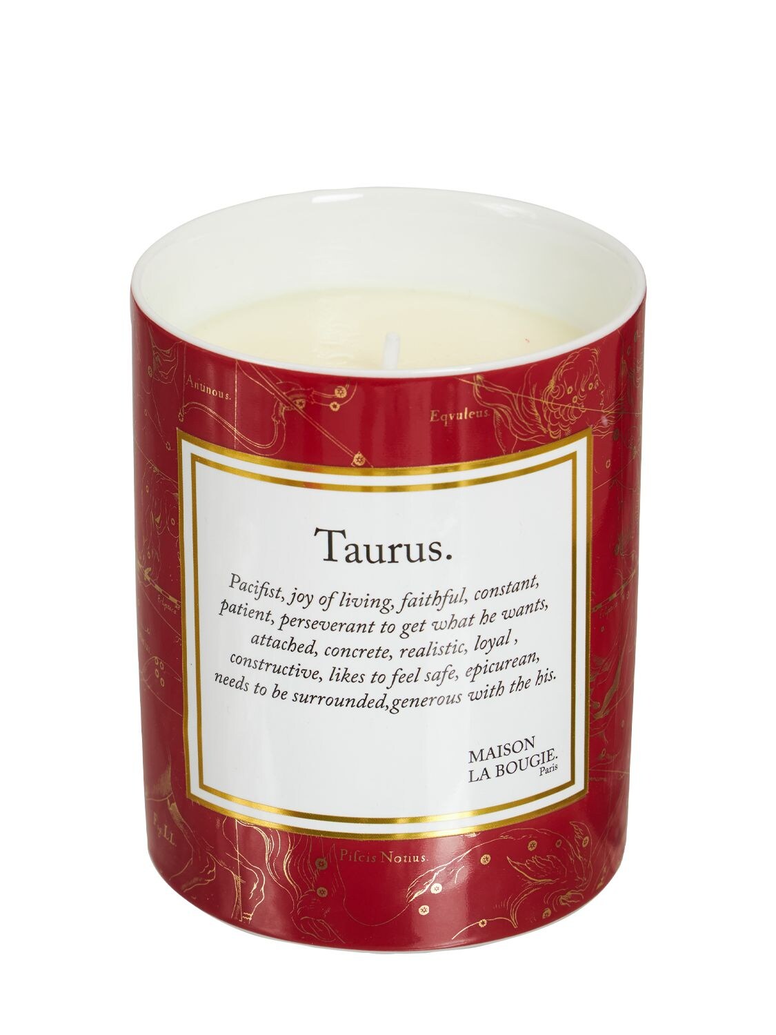 Shop Maison La Bougie 350gr Taurus Zodiac Scented Candle In Red