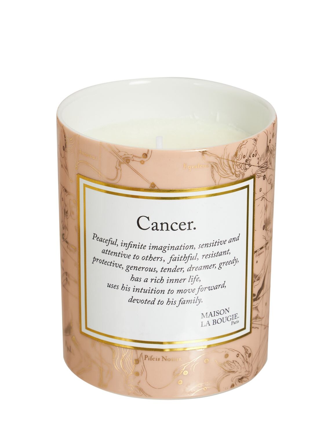 Shop Maison La Bougie 350gr Cancer Zodiac Scented Candle In Pink