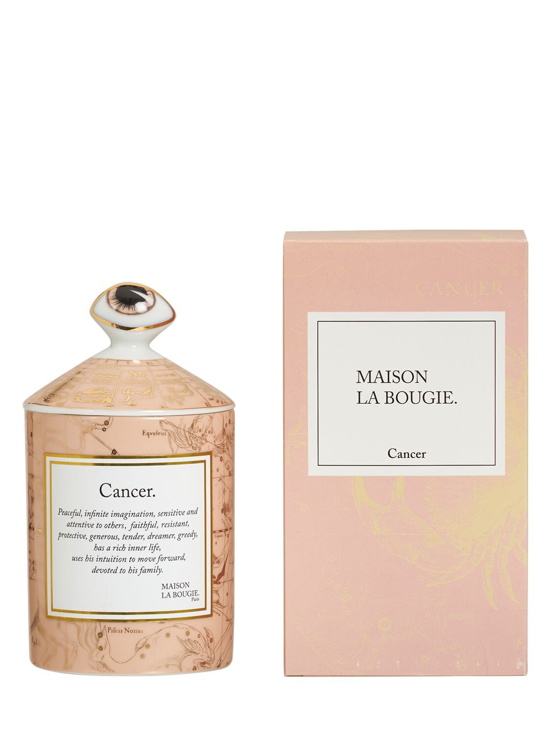 Shop Maison La Bougie 350gr Cancer Zodiac Scented Candle In Pink