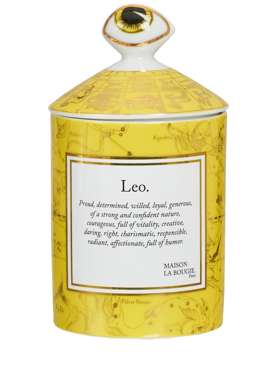 Maison La Bougie 350gr Leo Zodiac Scented Candle In Yellow