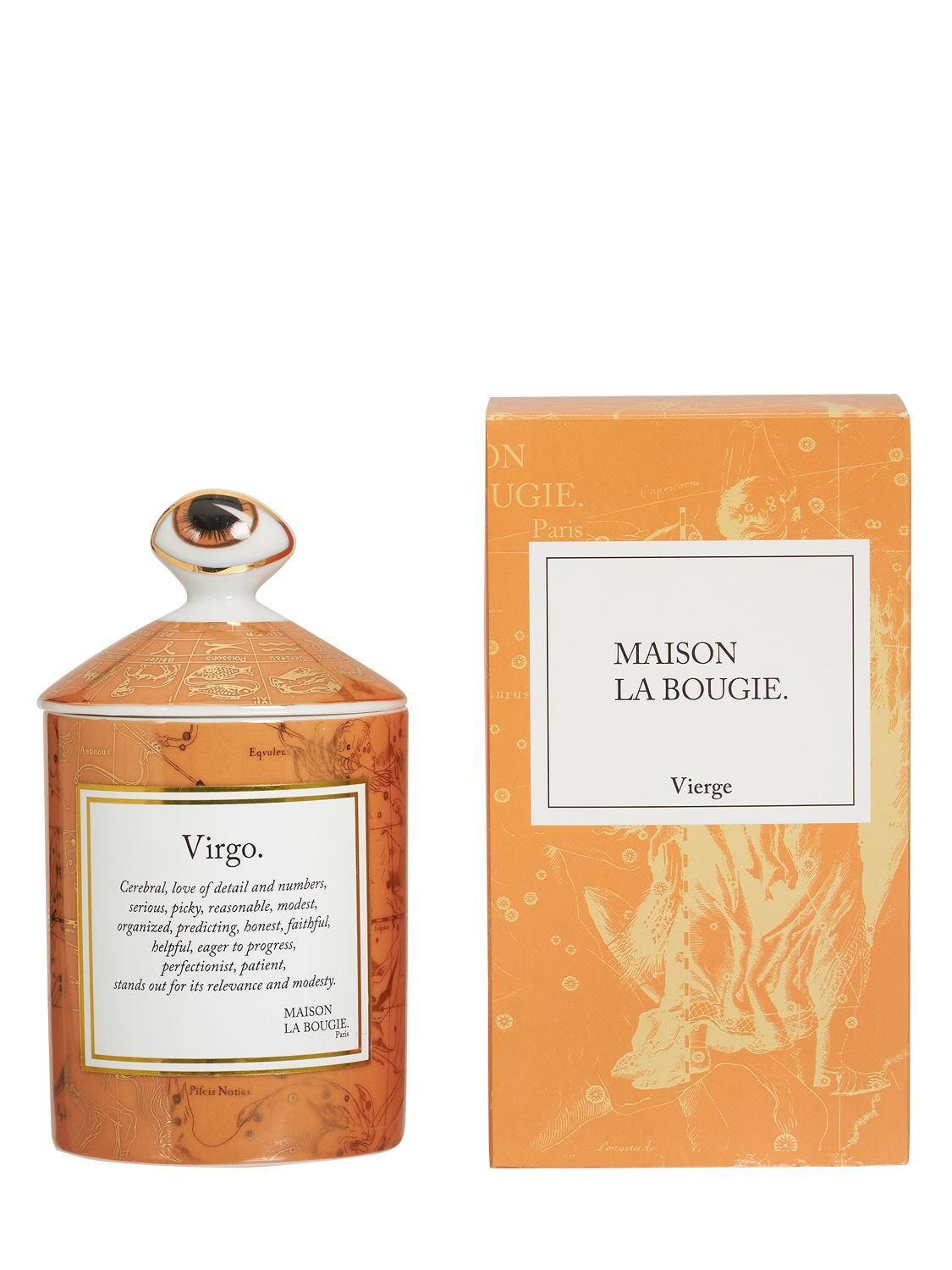 Shop Maison La Bougie 350gr Virgin Zodiac Scented Candle In Orange