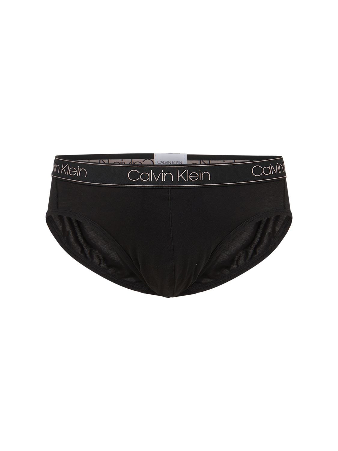 Calvin Klein Underwear Logo Stretch Cotton Hip Briefs In Black | ModeSens