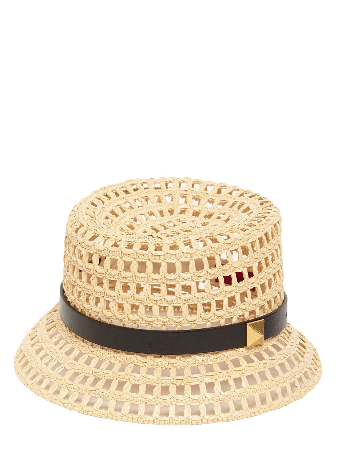 valentino straw bucket hat