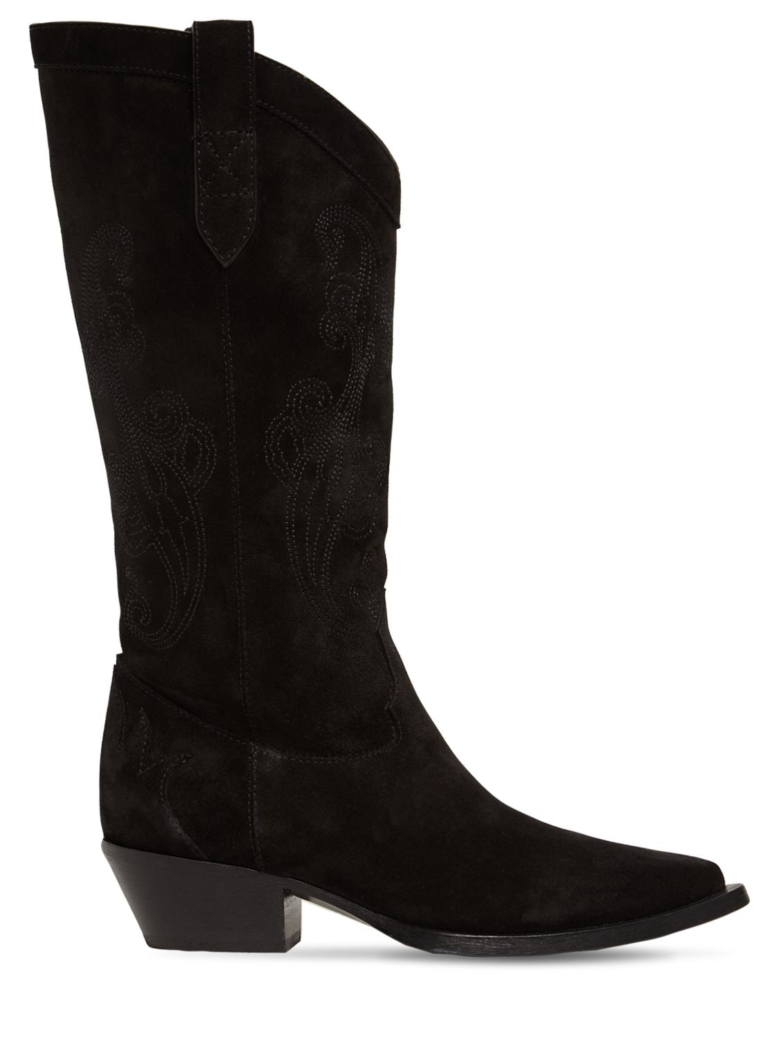 ETRO 40MM WESTERN TALL SUEDE BOOTS,74IWAV001-MDAX0