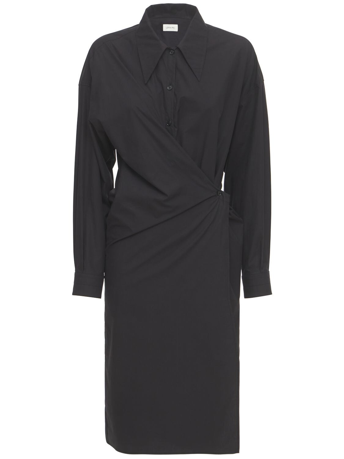 LEMAIRE 扭曲设计棉质府绸迷笛衬衫裙,74IWBO017-OTK5IEJMQUNL0