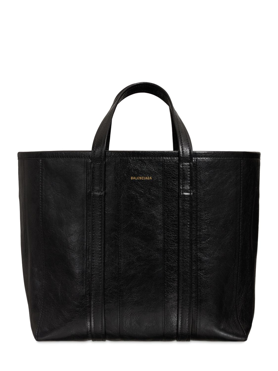 Medium Barbes Leather Tote Bag – WOMEN > BAGS > TOTE BAGS
