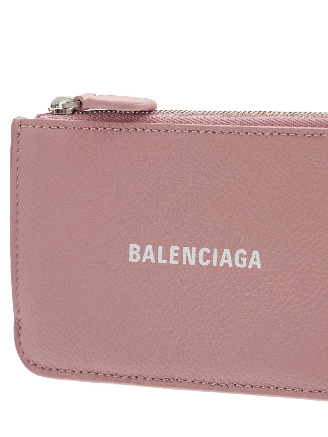 Shop Balenciaga Credit Card Holder In Розовая Пудра