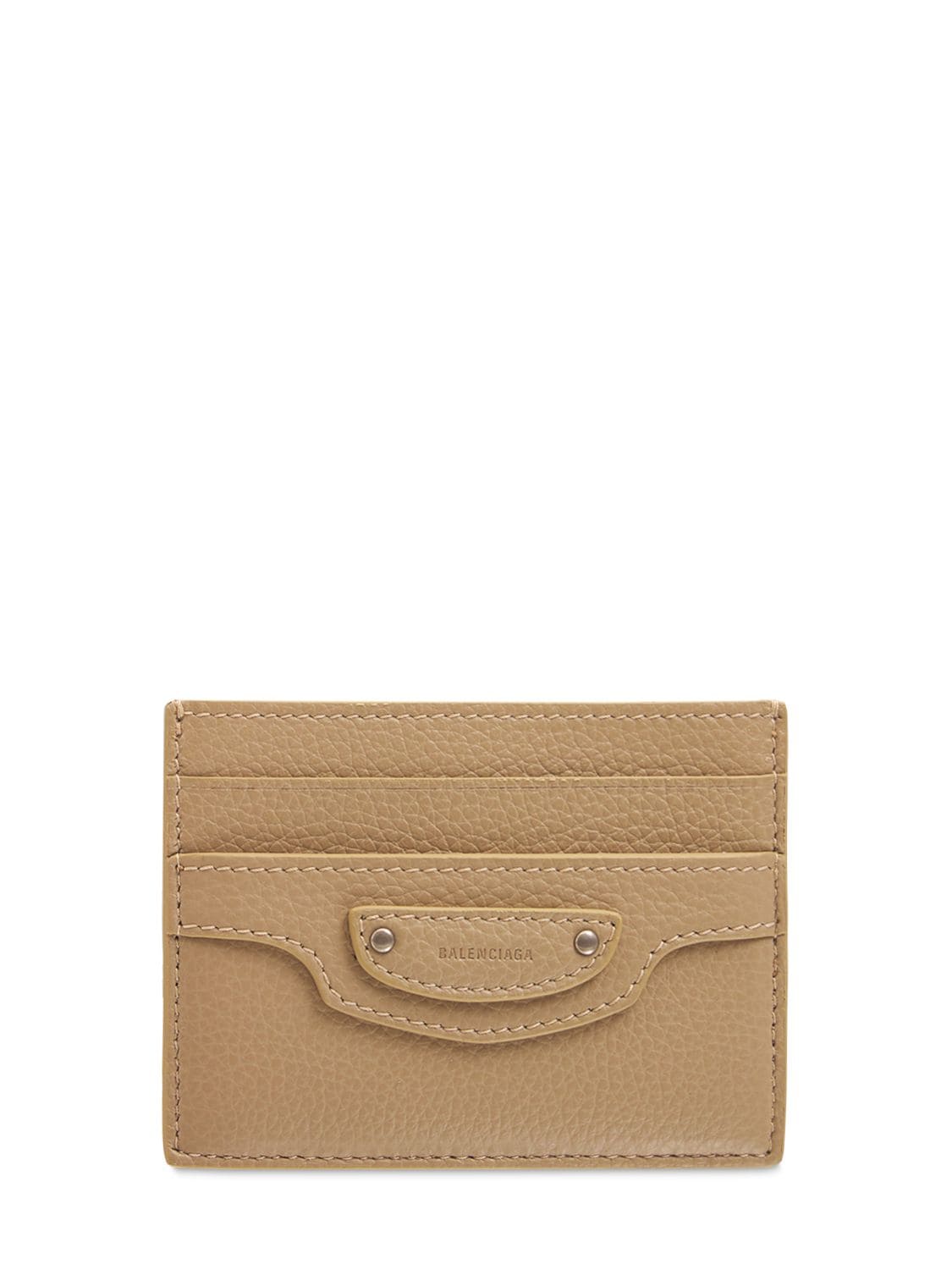 BALENCIAGA Neo Classic textured-leather cardholder