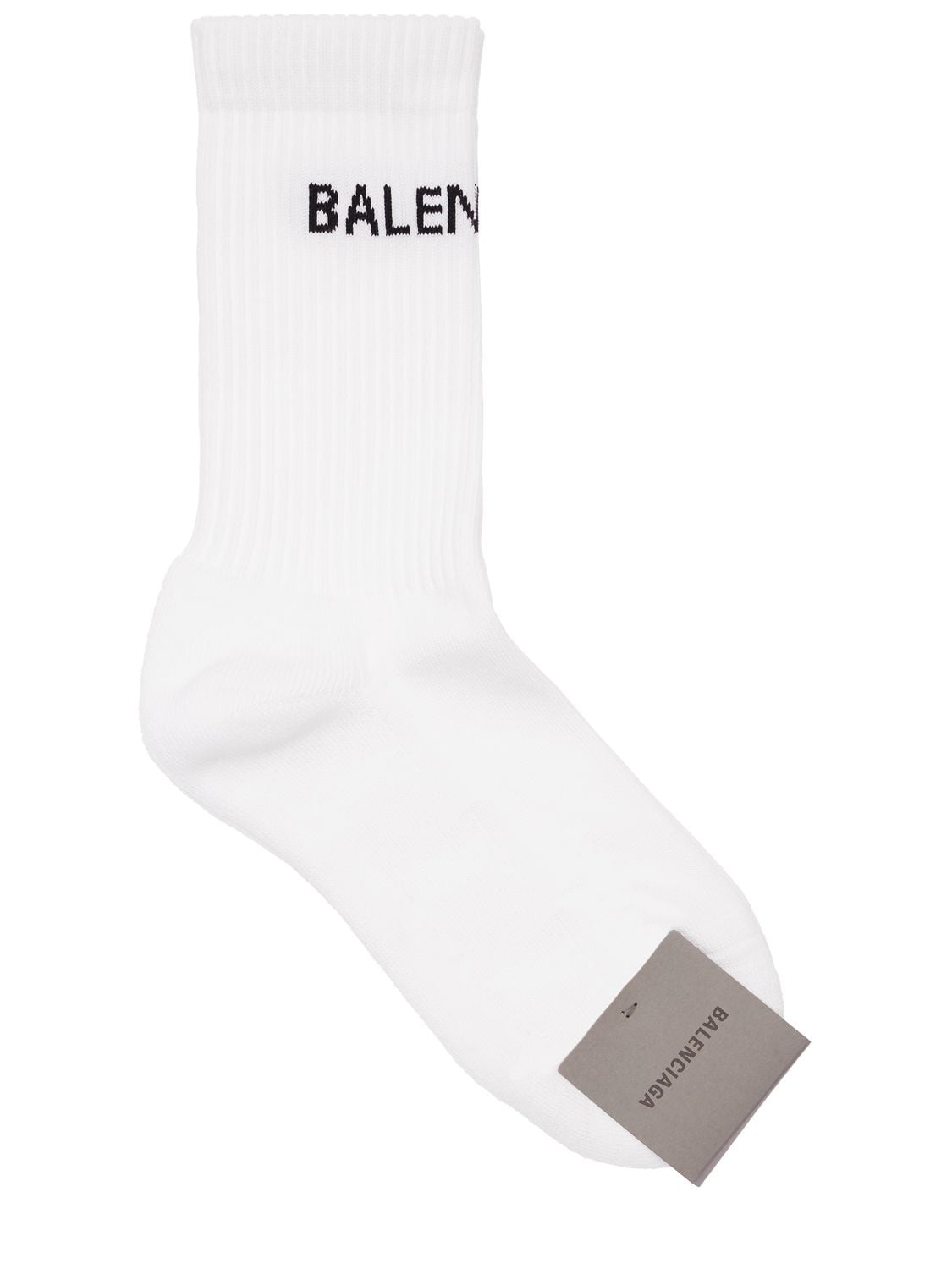 BALENCIAGA Logo Printed Tennis Socks