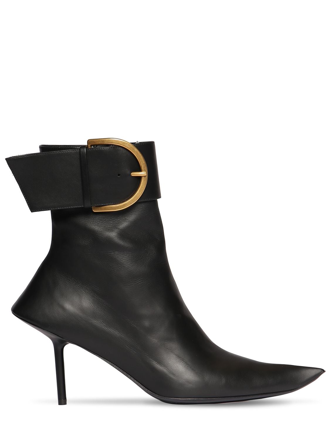 80mm Essex Leather Ankle Boots