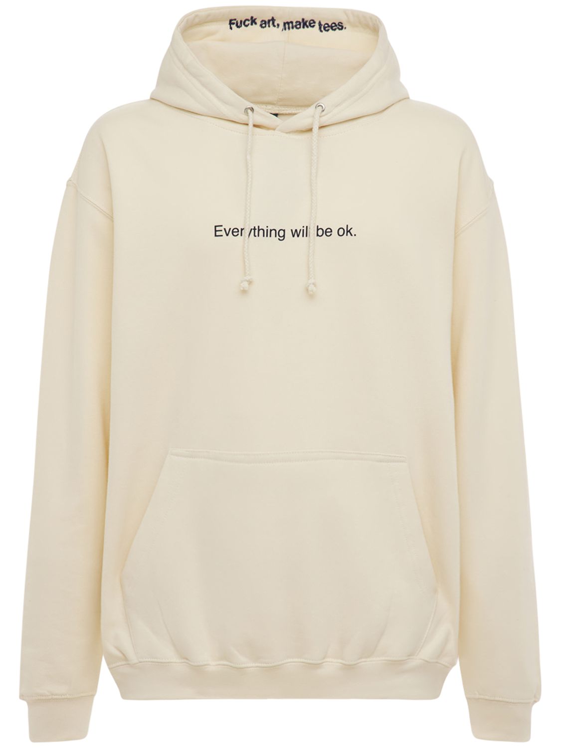 Sweatshirt Aus Baumwolle "everything Will Be Ok"