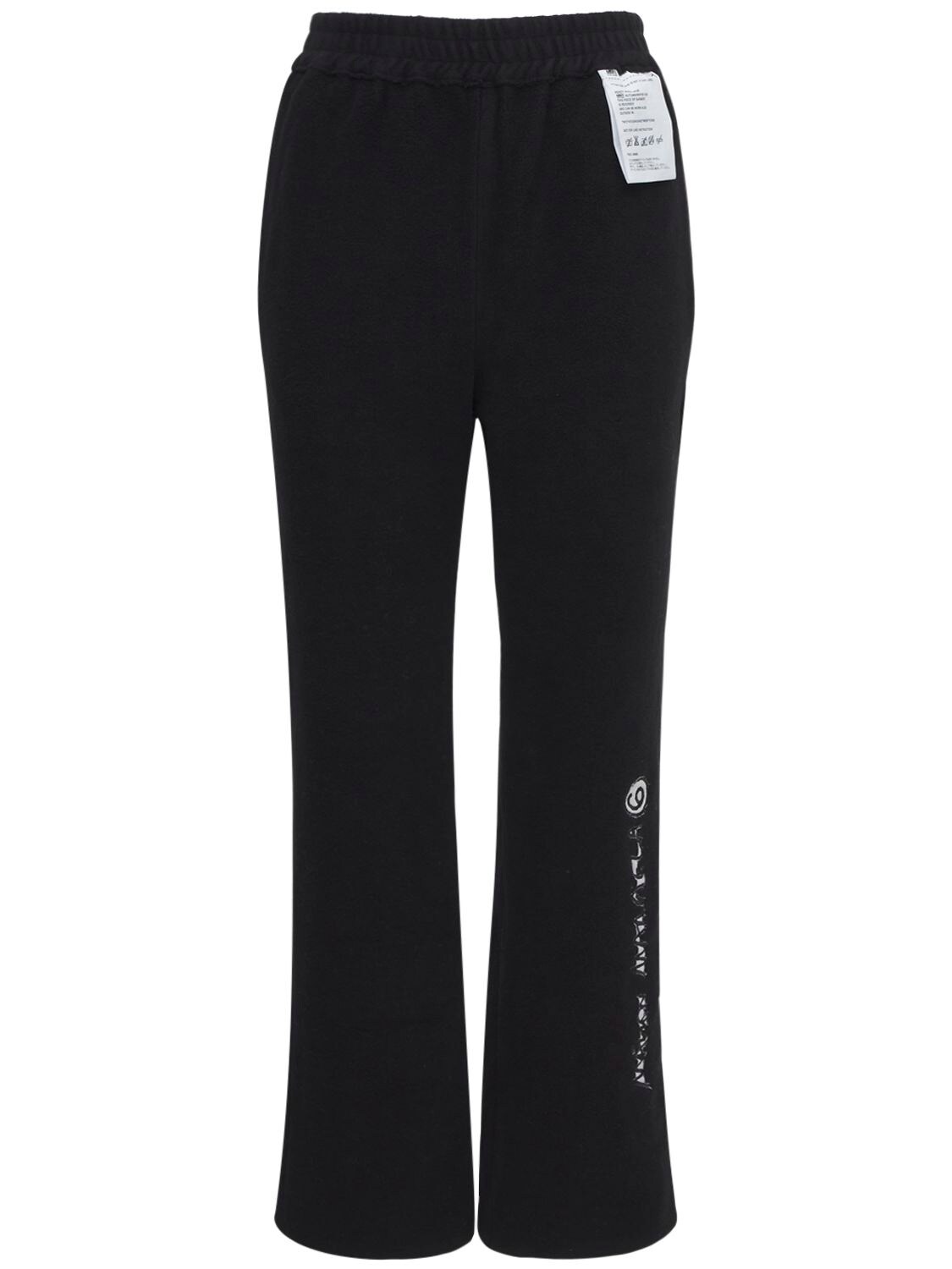 Mm6 Maison Margiela Reversed Logo Sweatpants In Black | ModeSens