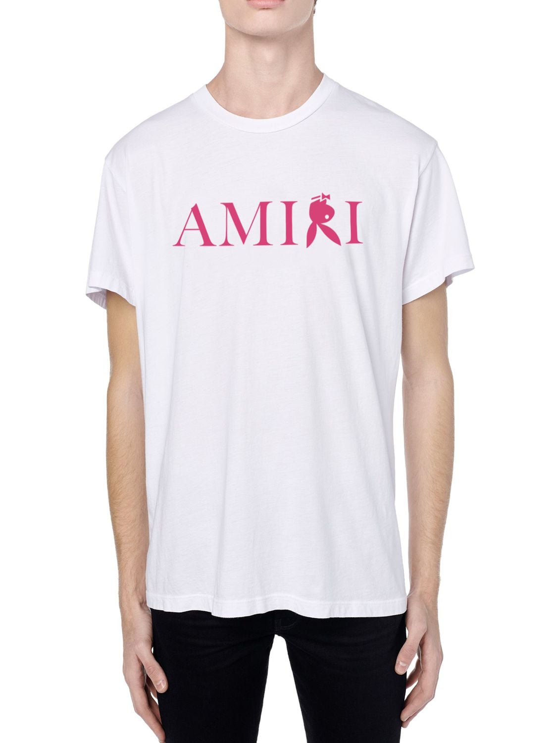 AMIRI PLAYBOY LOGO平纹针织T恤,74IWUE002-MTMX0