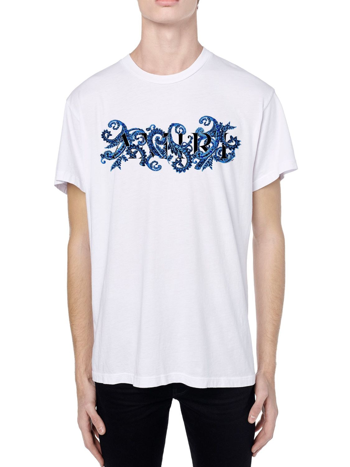 Amiri Paisley Star Cotton Jersey T-shirt in White for Men