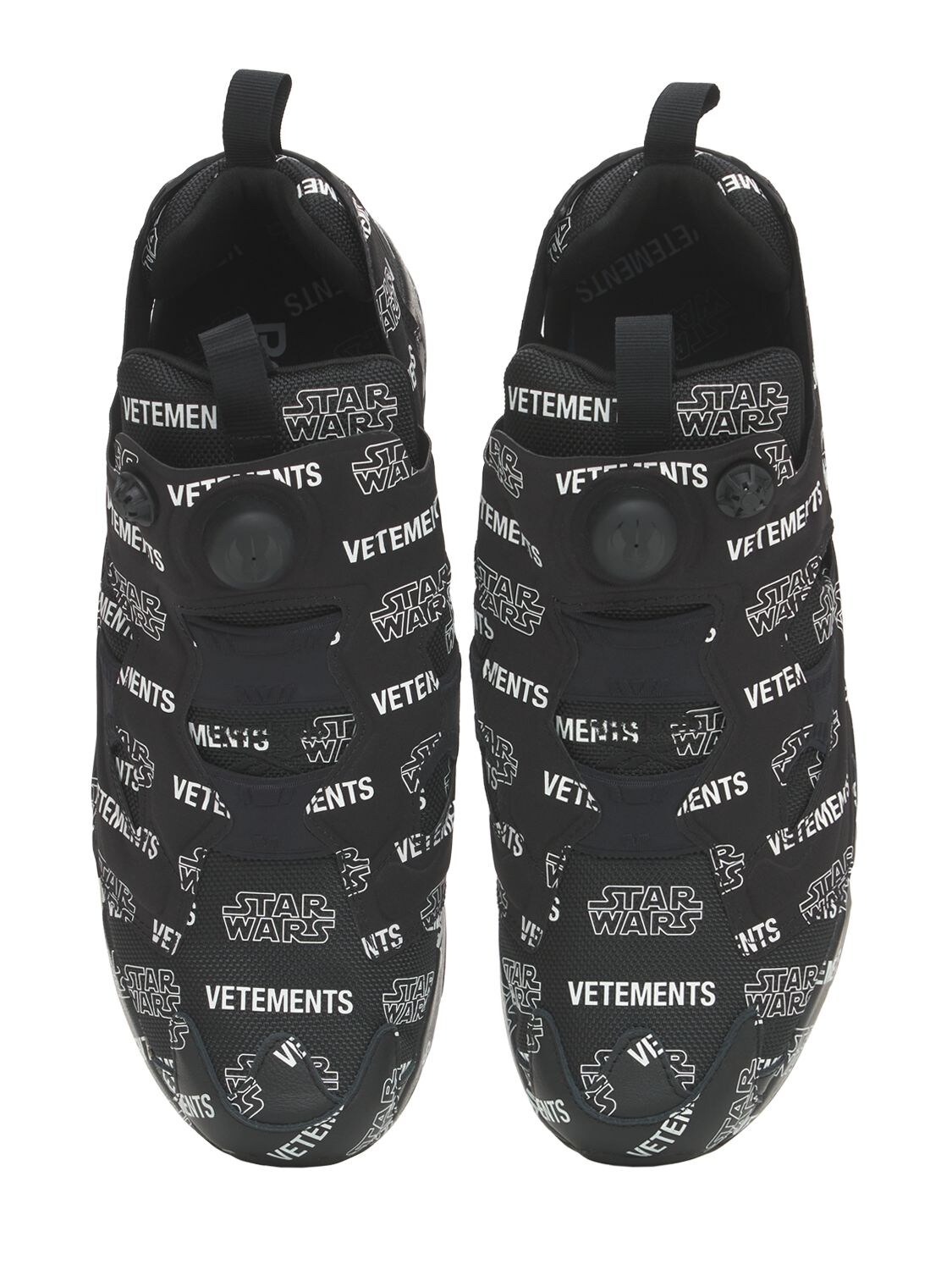 VETEMENTS Black Reebok Edition STAR WARS Instapump Fury Sneakers 