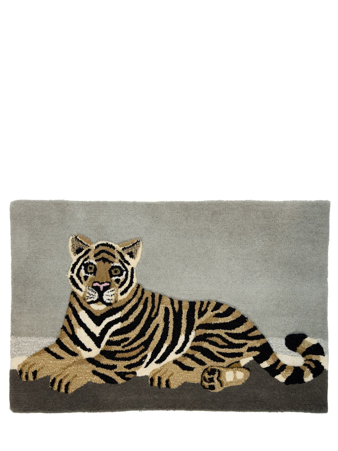 Studio Maleki Sitting Tiger Wool Rug In Multicolor