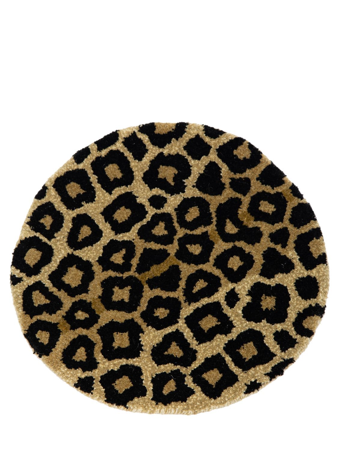 Studio Maleki Big Leopard Round Rug In Brown