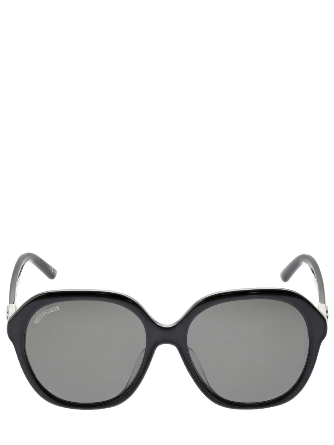 Balenciaga Bb Butterfly Acetate Sunglasses In 黑色,灰色 | ModeSens