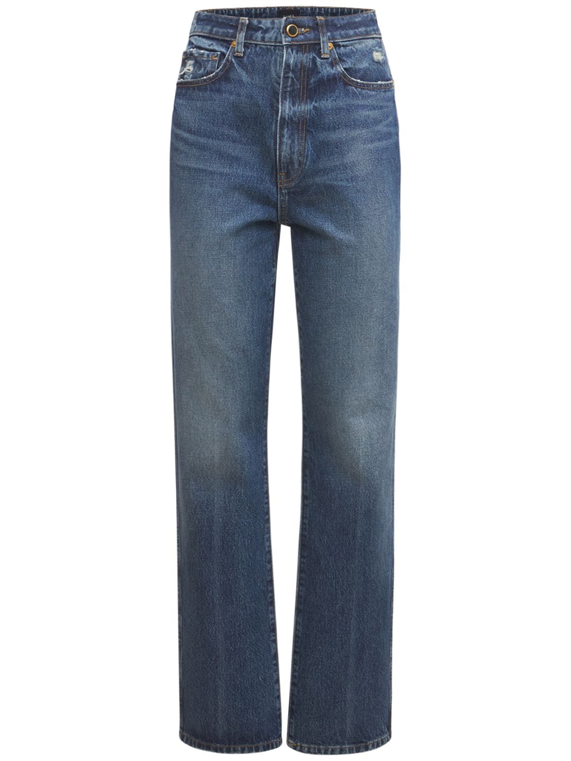 Khaite Vivian New Bootcut Flare Denim Jeans In Blue | ModeSens