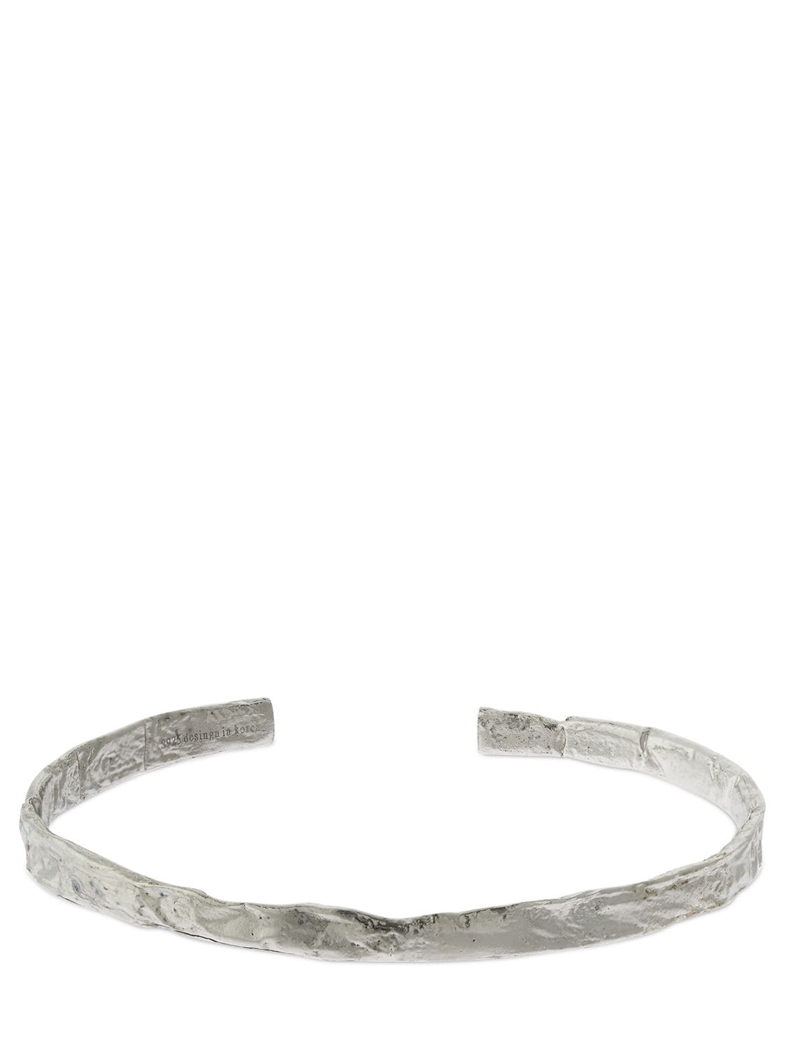 Other Crushed Band Silver Cuff Bracelet