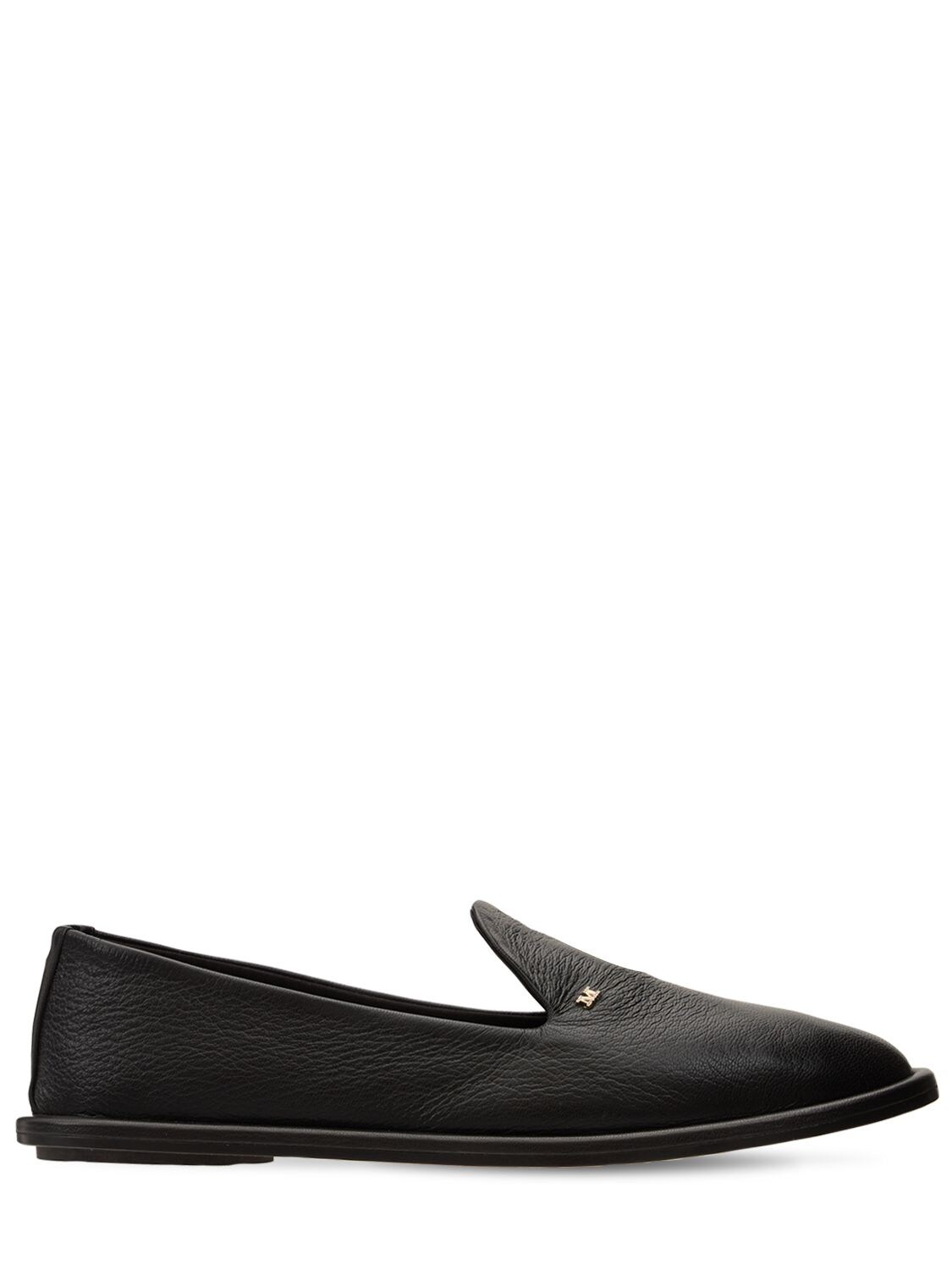 Max Mara 10mm Lee Leather Loafers In Black | ModeSens