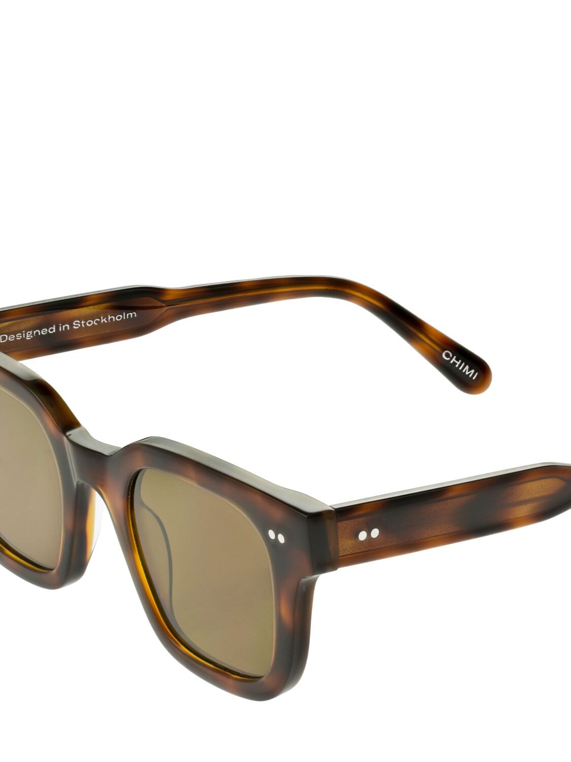 Shop Chimi 04 Squared Acetate Sunglasses In Tortoiseshell