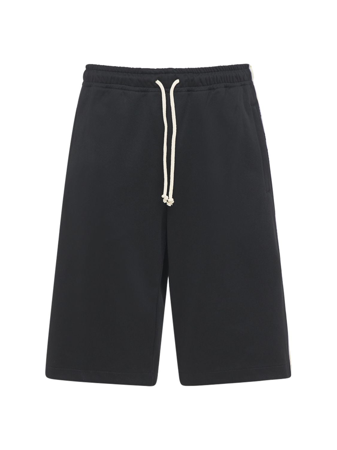 Gucci Technical Jersey Shorts W/ Side Bands In Black