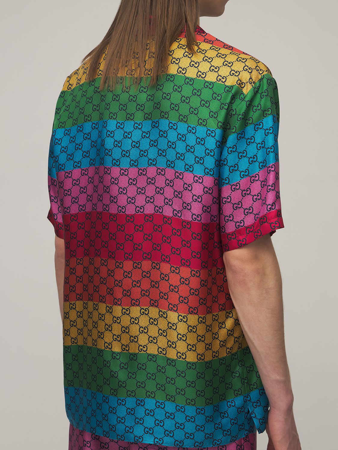 Silk shirt Gucci Multicolour size 42 IT in Silk - 35509496