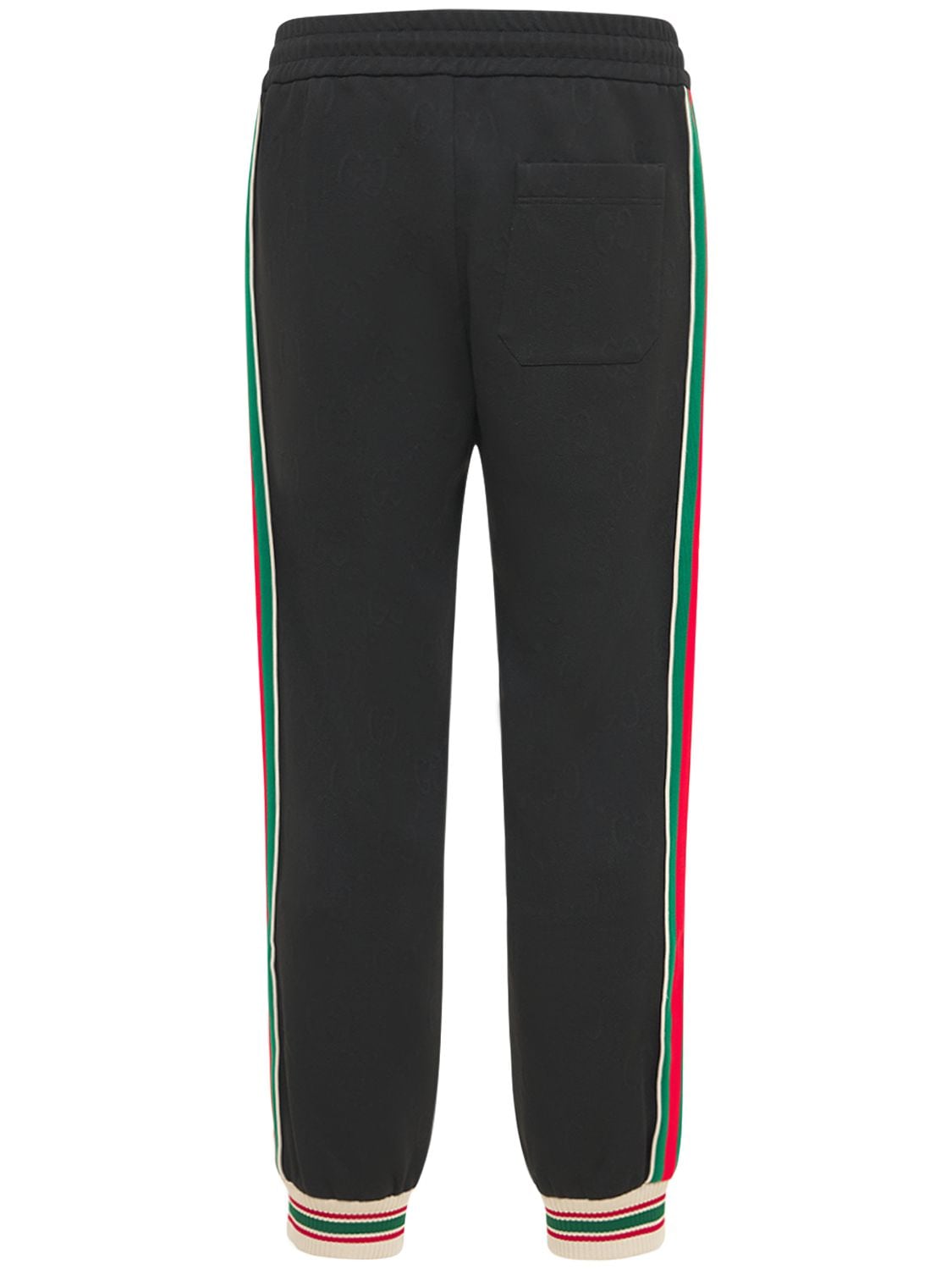 Shop Gucci Gg Jersey Jacquard Jogging Pants In Schwarz