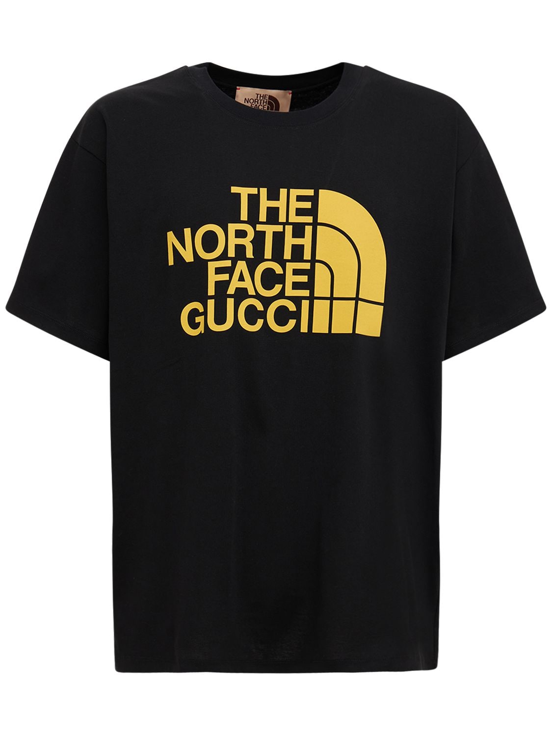 Gucci X The North Face T Shirt In Black Yellow Modesens