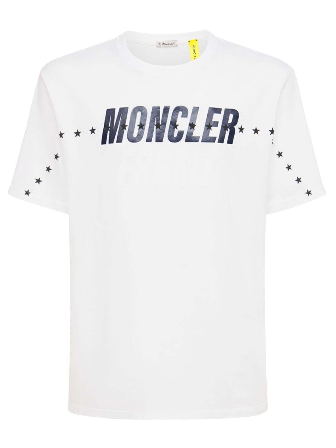 MONCLER GENIUS FRAGMENT LOGO COTTON JERSEY T-SHIRT,74IXCN029-MDAX0