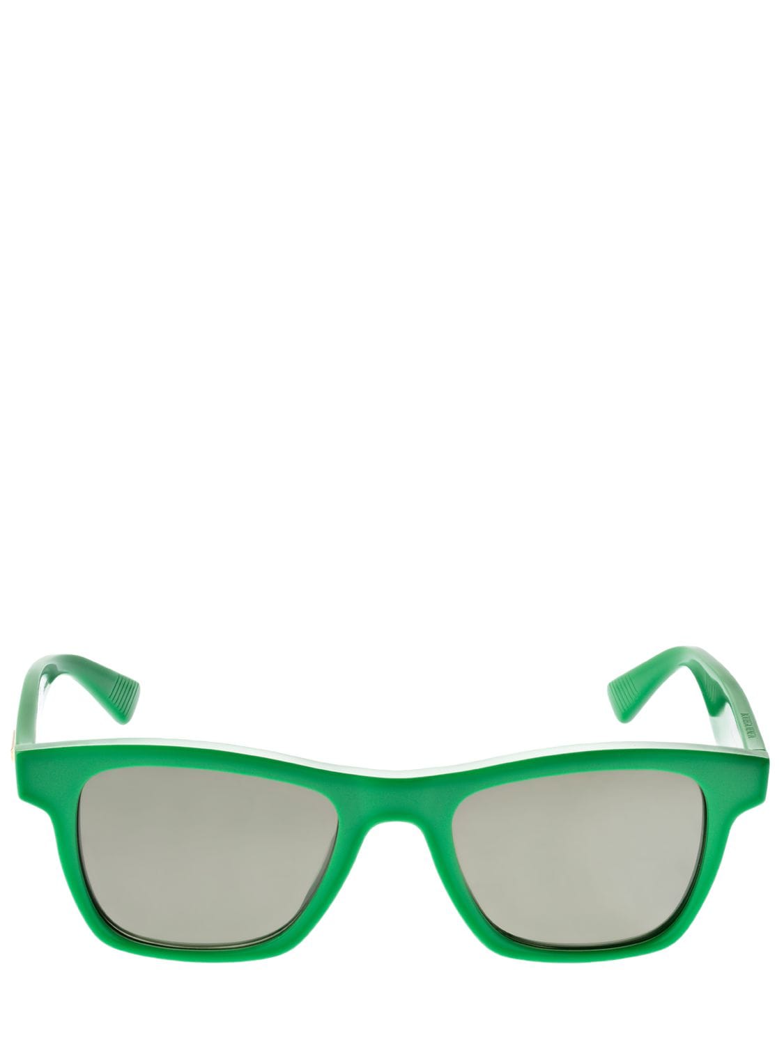Bottega Veneta Squared Acetate Sunglasses In Green