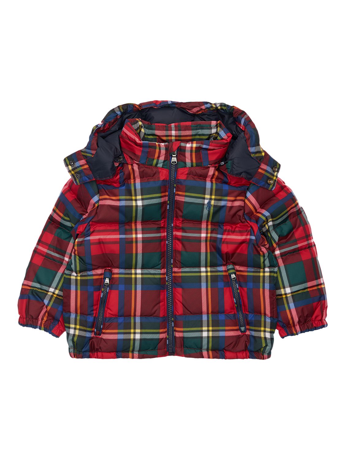 Recycelte Daunenjacke Und Fliegerkappe