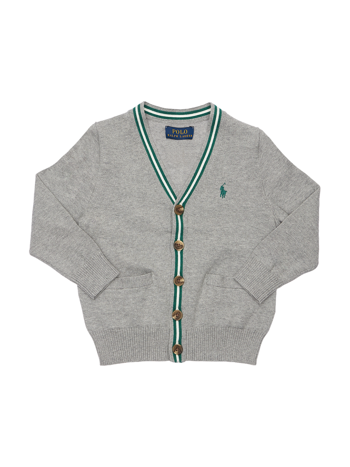 Cardigan Aus Baumwollmischungsstrick