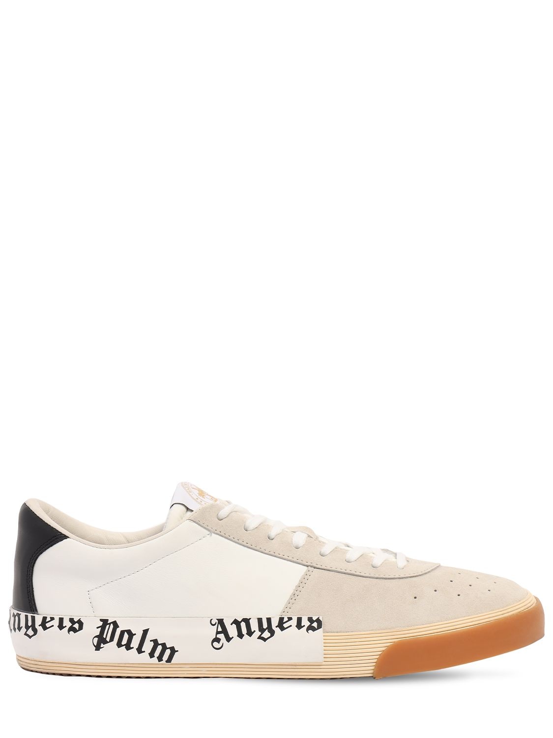 PALM ANGELS NEW VULCANIZED SUEDE & LEATHER SNEAKERS,74IXGH001-MDEXMA2