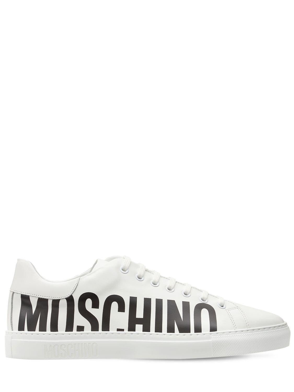 Logo Leather Low-top Sneakers