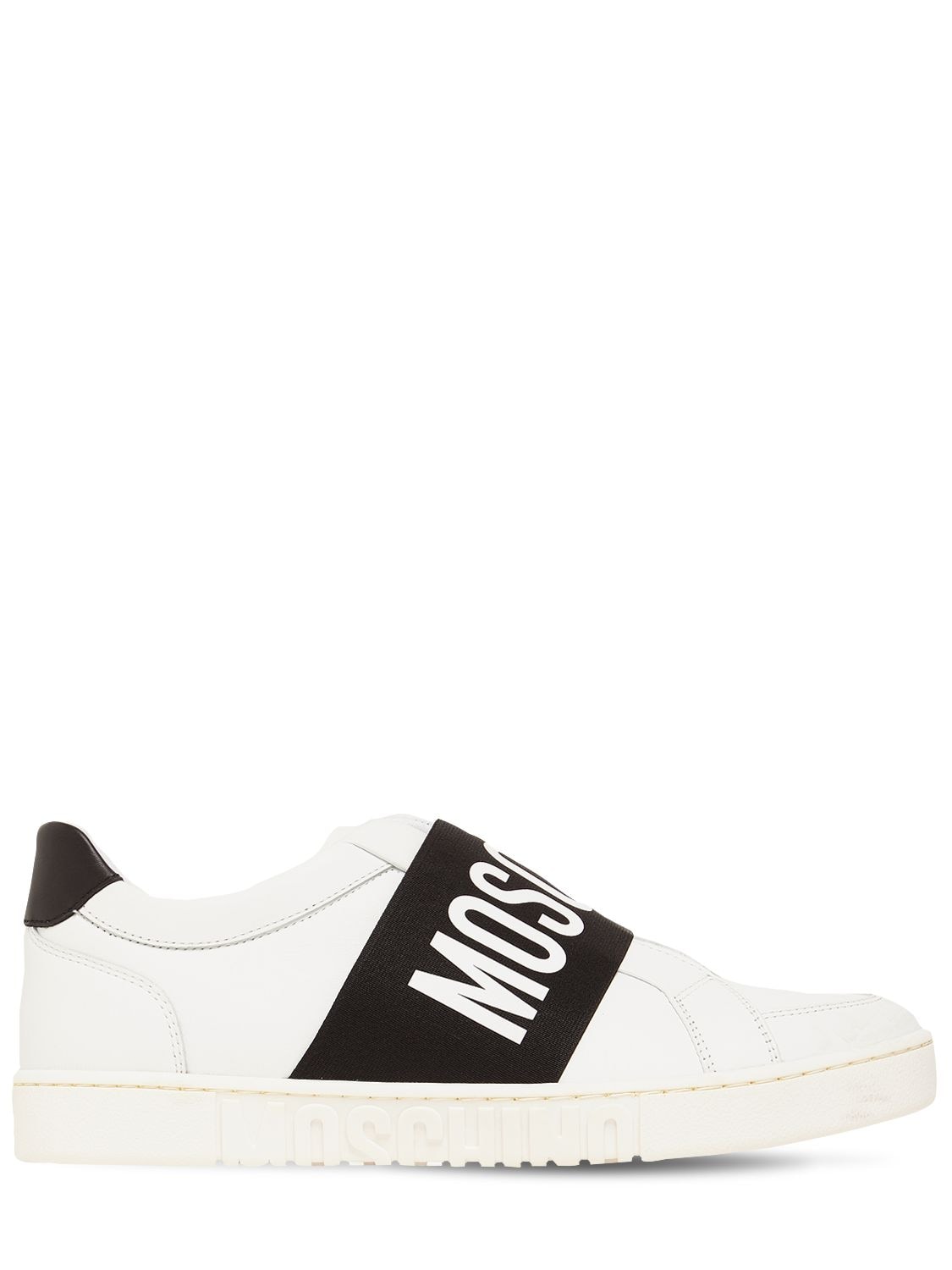 Logo Band Leather Low Top Sneakers