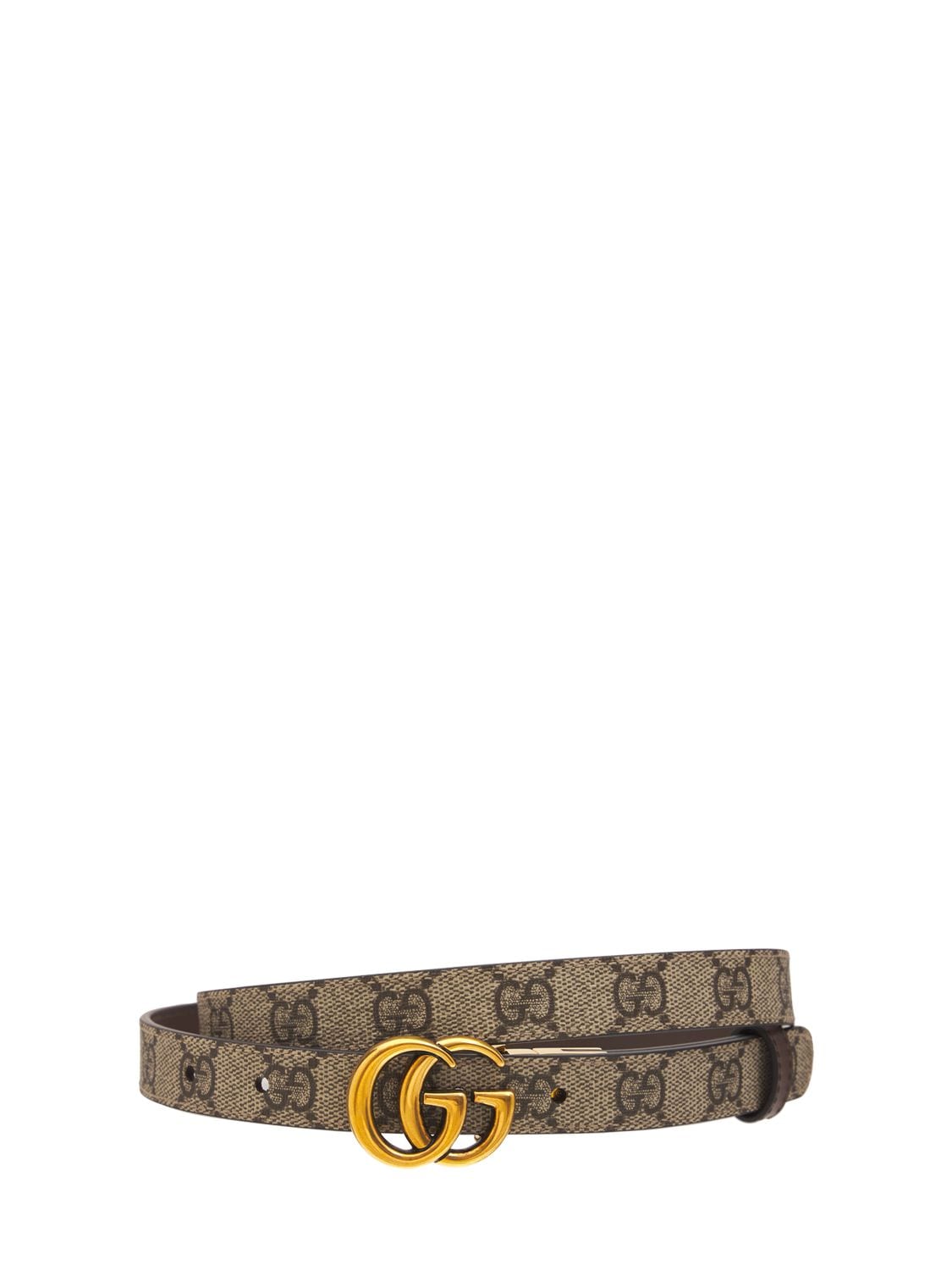 Gg Marmont Reversible Thin Leather Belt