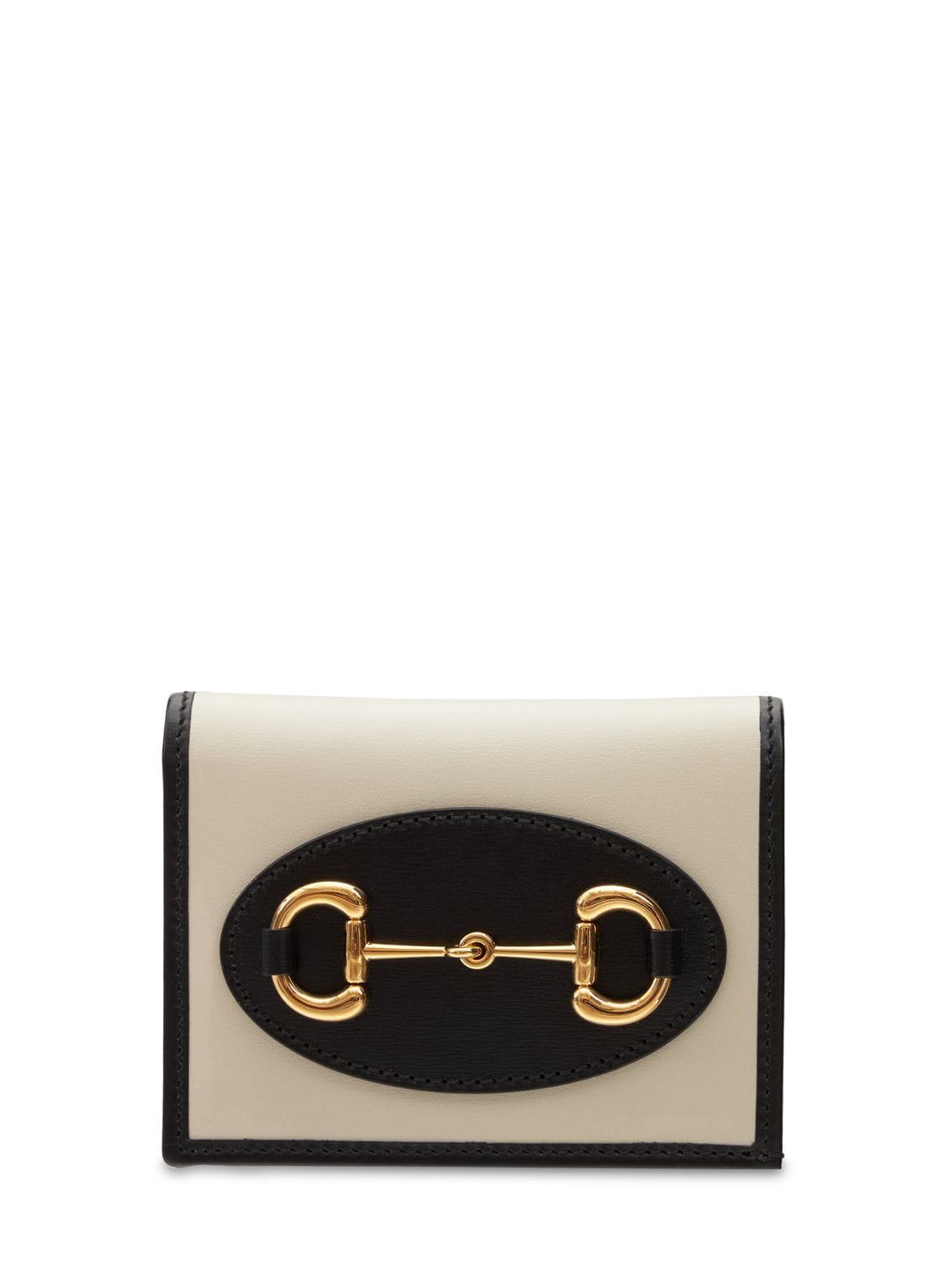 Gucci Horsebit 1955 card case wallet in black leather