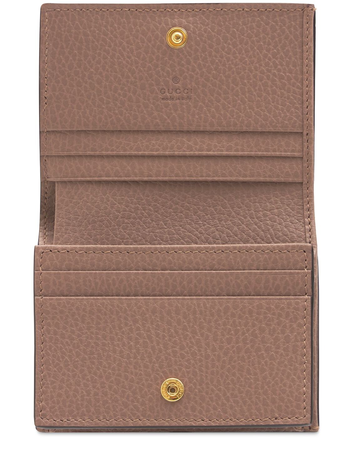 Shop Gucci Gg Marmont Canvas & Leather Wallet In Beige,pink