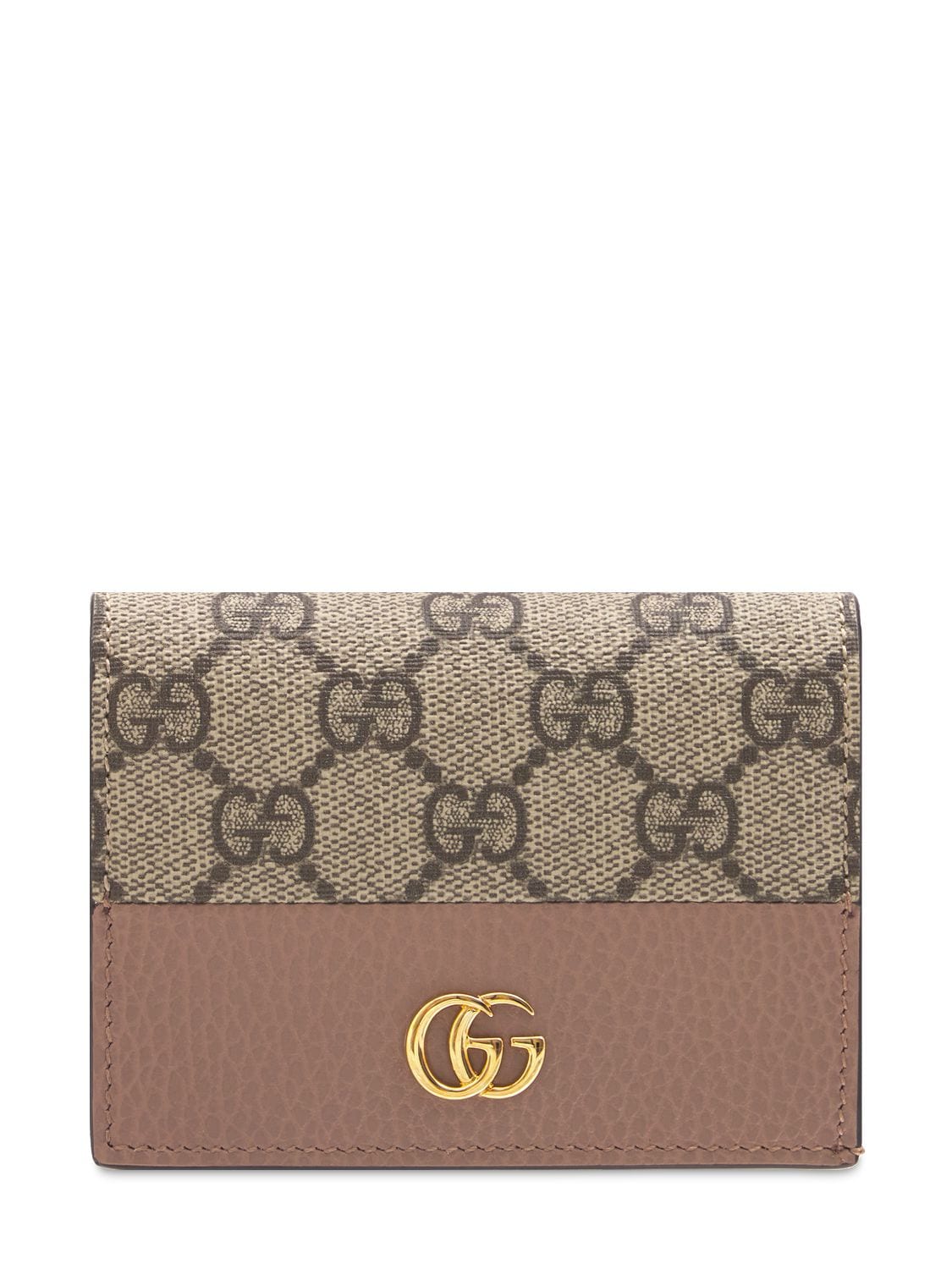 Gg Marmont Canvas & Leather Wallet