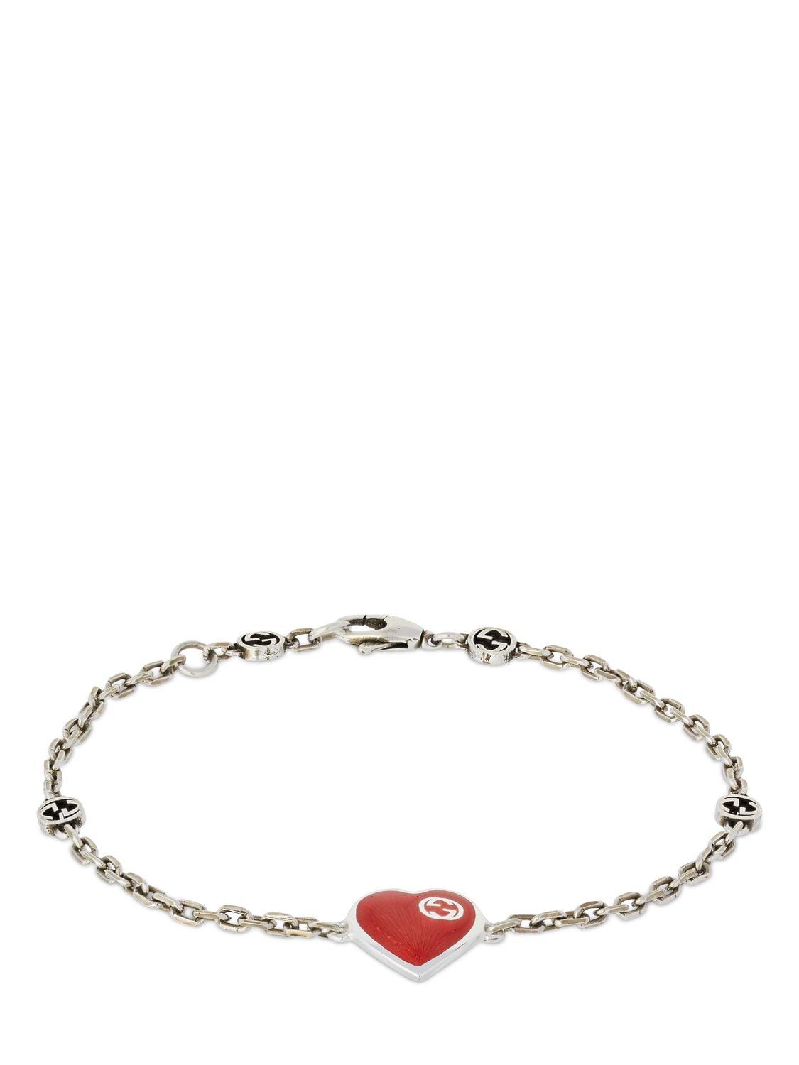 Image of Gucci Heart Bracelet W/ Interlocking G